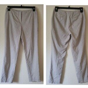 Halogen | Linen Blend Pants 6 Taylor Fit Breatheable Lightweight Travel Office